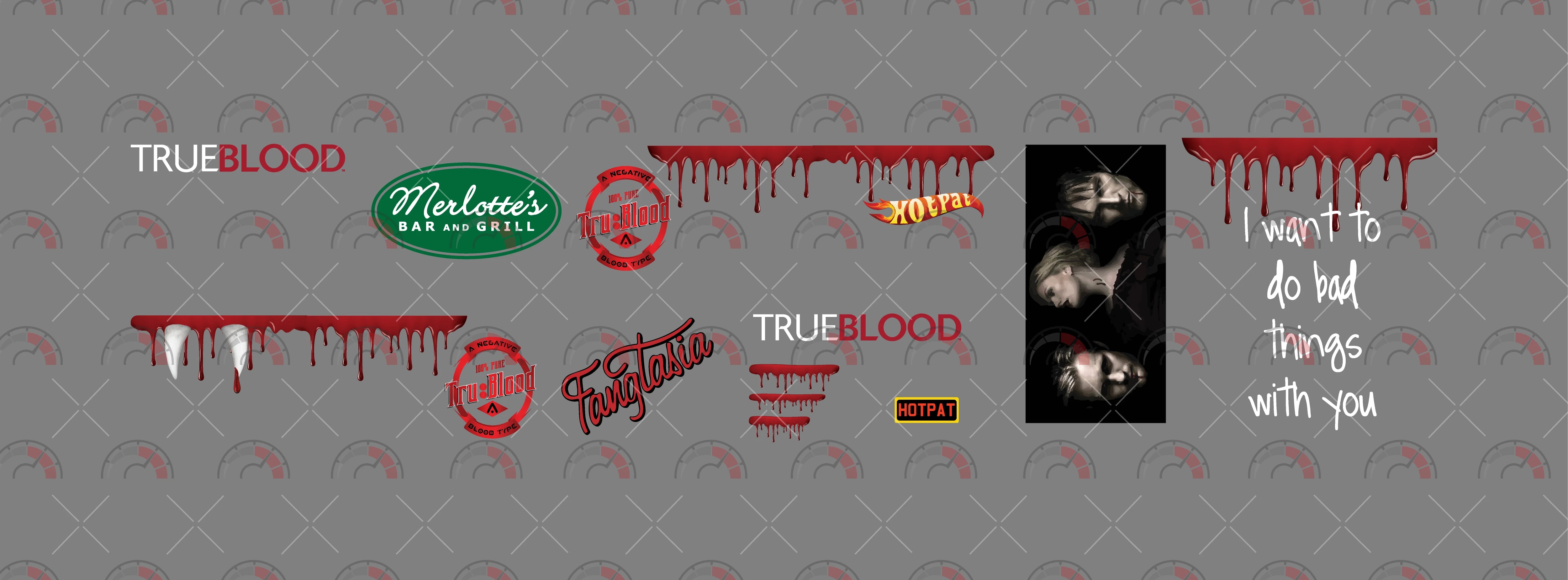 "True Blood" Custom Car Decals