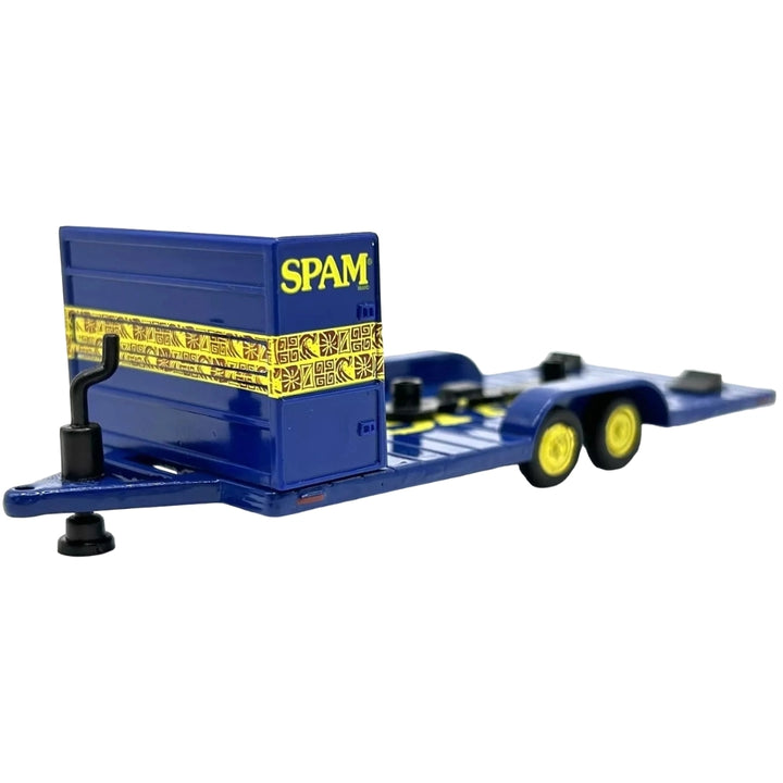 Two Axle Car Transport Trailer w/ Storage - Blue (Spam Livery)