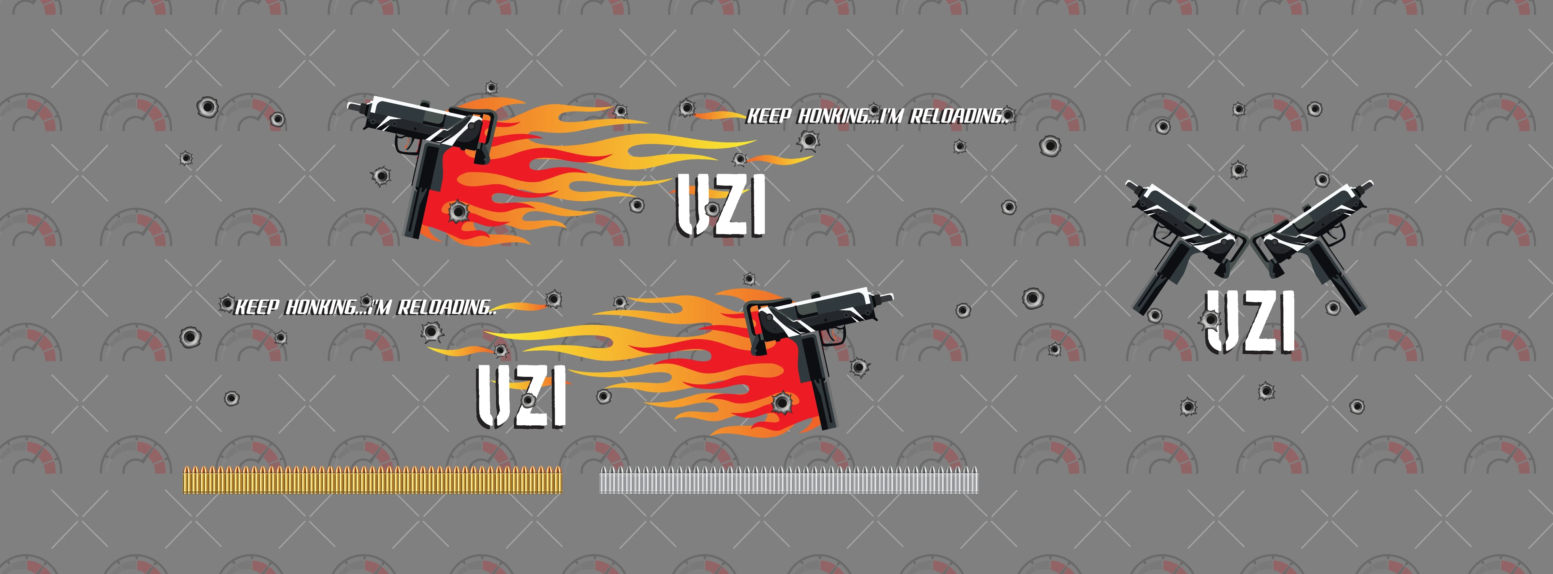 UZI R02 01 Custom Car Decals