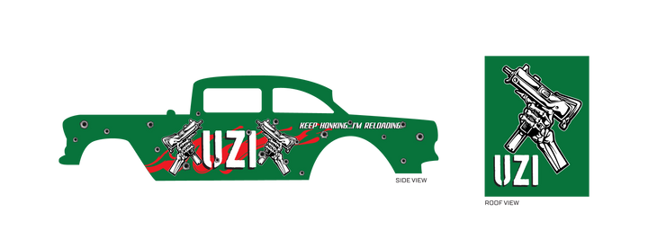 UZI R02 02 Design Toy Car Sticker