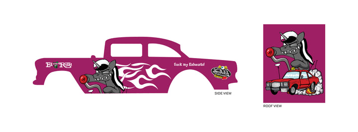 Unicorn Fink Design Toy Car Sticker