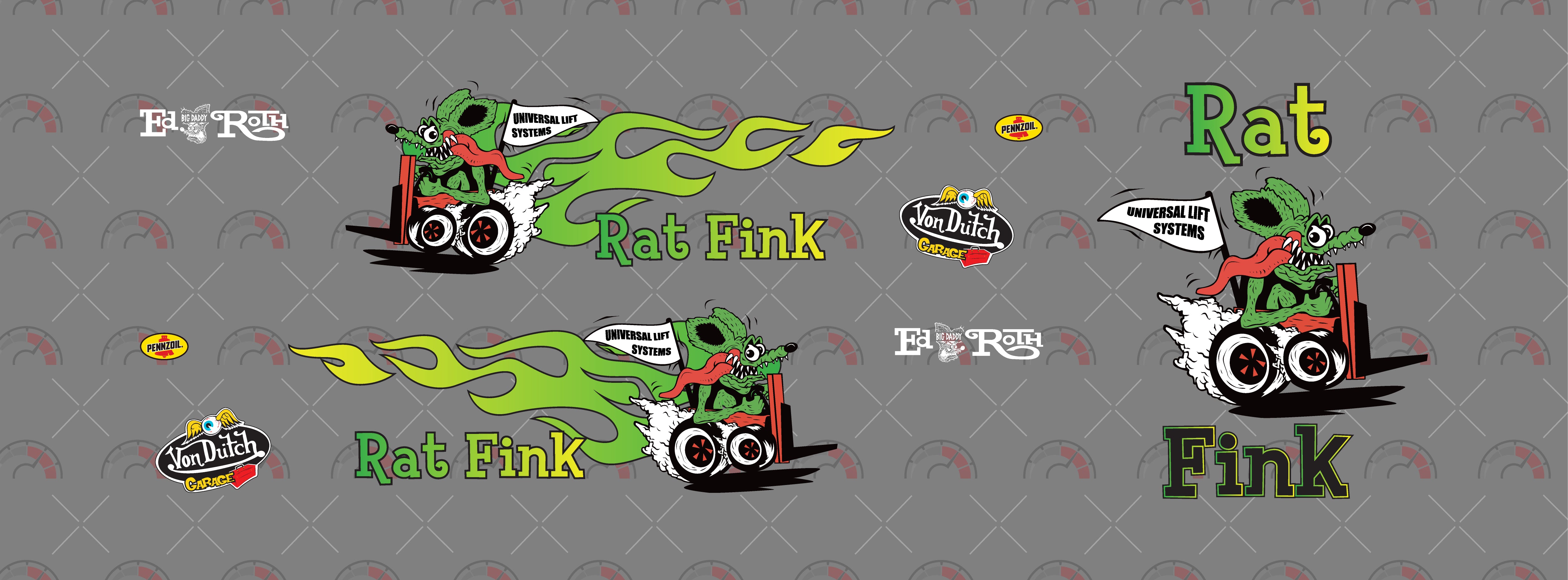 Universal Lift Fink Toy car Decals