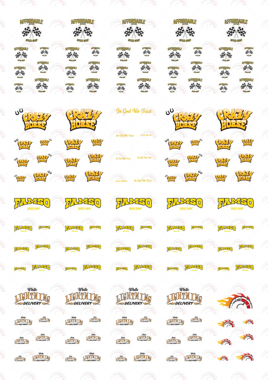 Affordable Speed Shop Car Decals