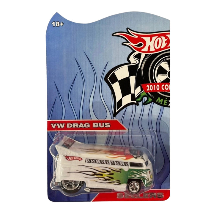 VW Drag Bus – White (Flame Design)