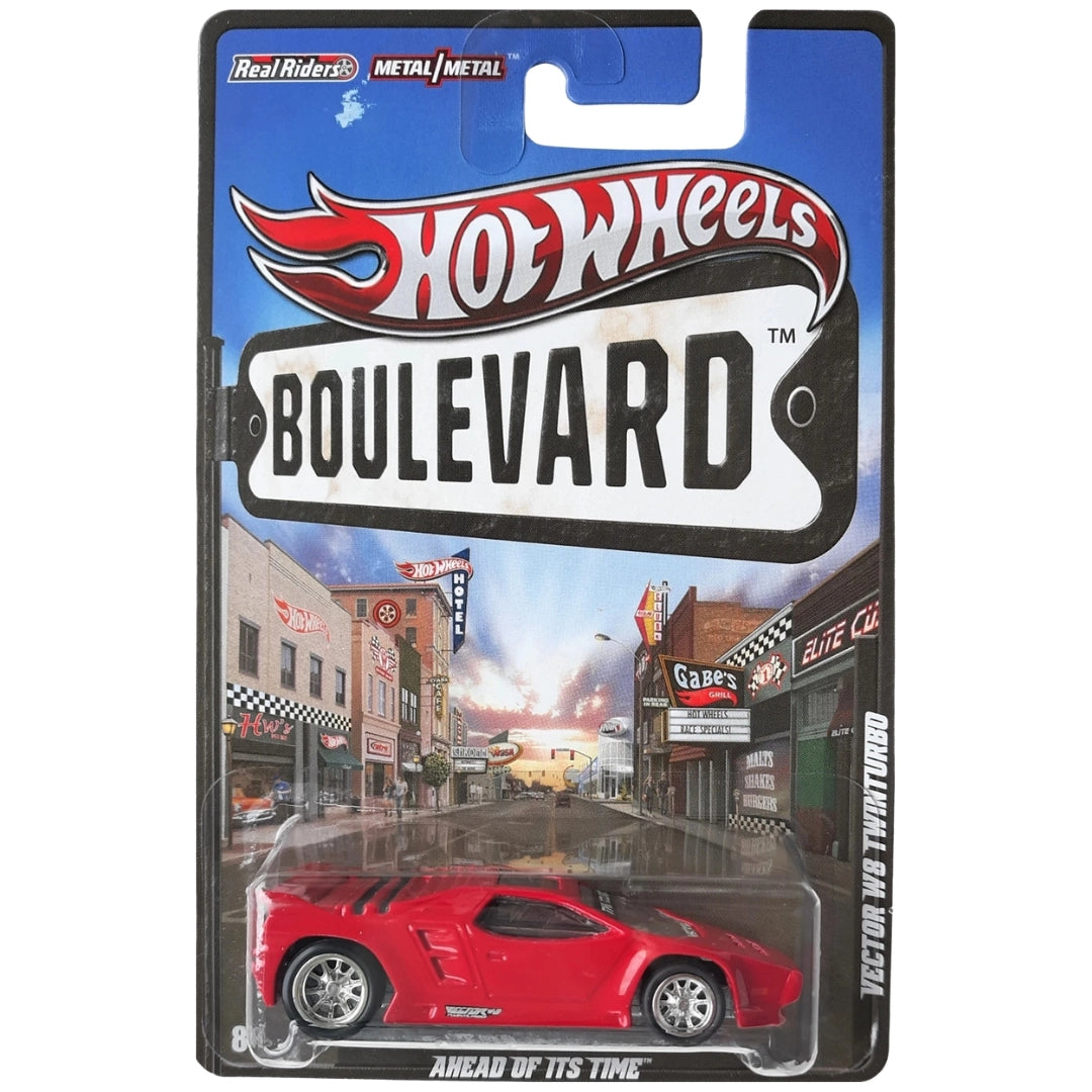 Hot Wheels 1:64 Vector W8 TwinTurbo Red