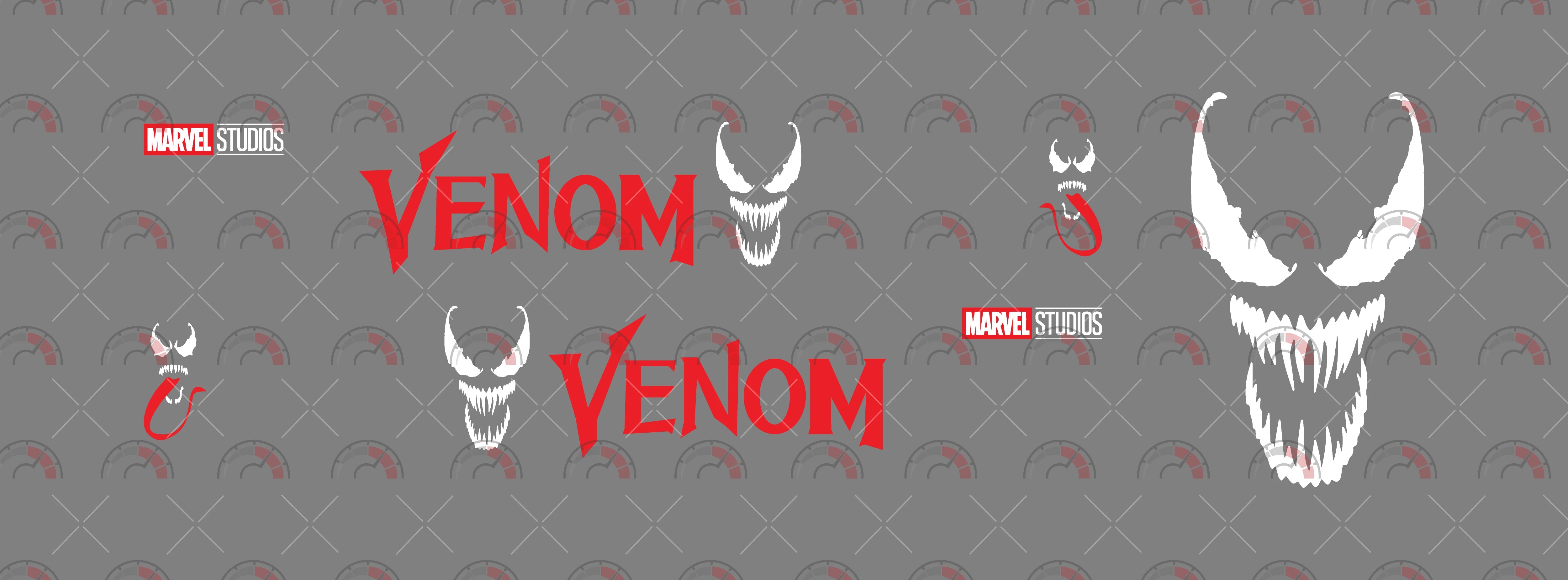 Venom Design Toy Car Sticker
