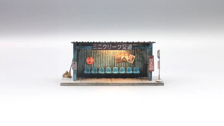 Bus Stop Mini Diorama for 1:64 Diecast Cars
