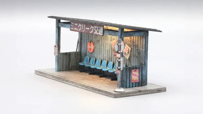 Bus Stop Mini Diorama for 1:64 Diecast Cars