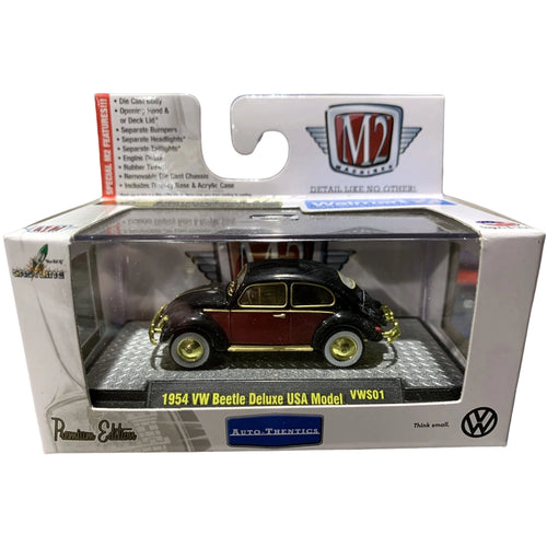 Volkswagen Beetle - Black/Red Two-Tone (Chase Version with Gold Chrome Details)