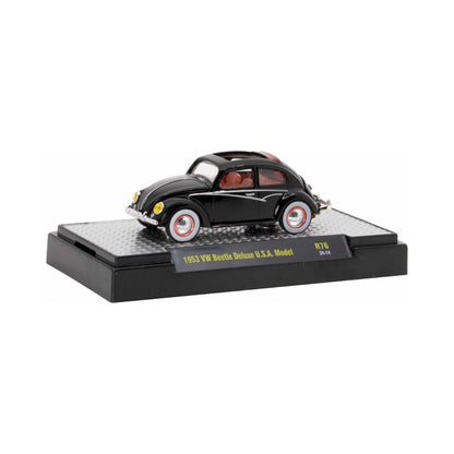 Volkswagen Beetle - Black (White Wall Wheels & Red Interior)