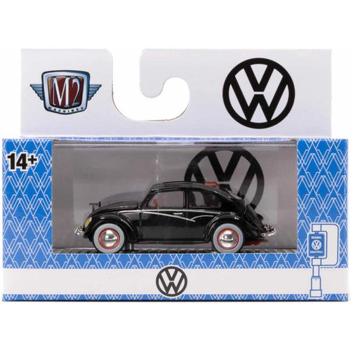 Volkswagen Beetle - Black (White Wall Wheels & Red Interior)