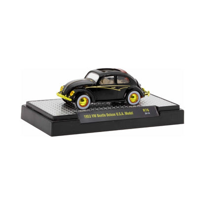 Volkswagen Beetle - Black (Yellow Wheels & Yellow Chrome Details)