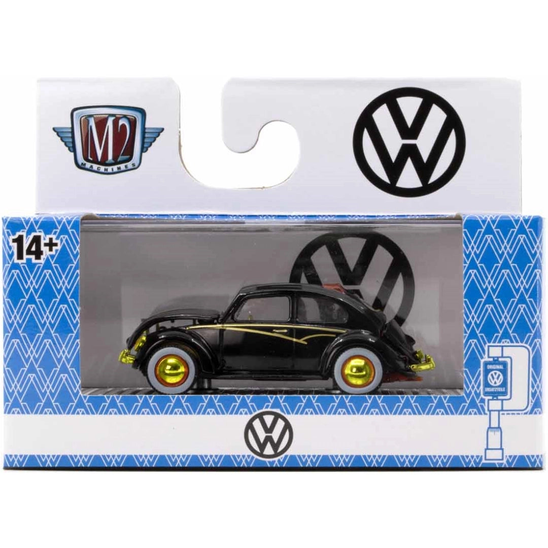 Volkswagen Beetle - Black (Yellow Wheels & Yellow Chrome Details)