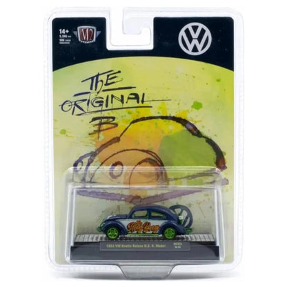 Volkswagen Beetle - Blue (Green Chrome Rims & Details, Green Interior)