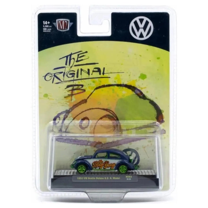 Volkswagen Beetle - Blue (Green Chrome Rims & Details, Green Interior)