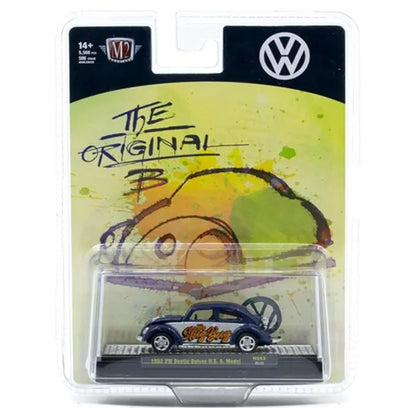 Volkswagen Beetle - Blue (Silver Chrome Rims & Details, Black Interior)