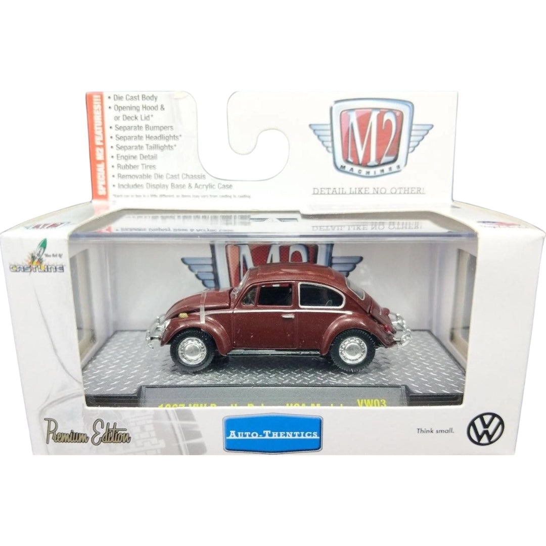 Volkswagen Beetle - Burgundy / Dark Red (Box)