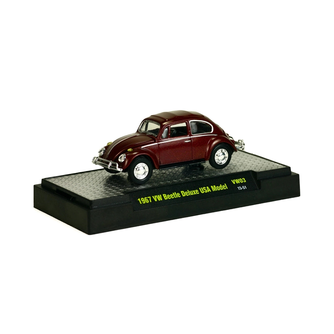 Volkswagen Beetle - Burgundy / Dark Red (Clamshell Blister)