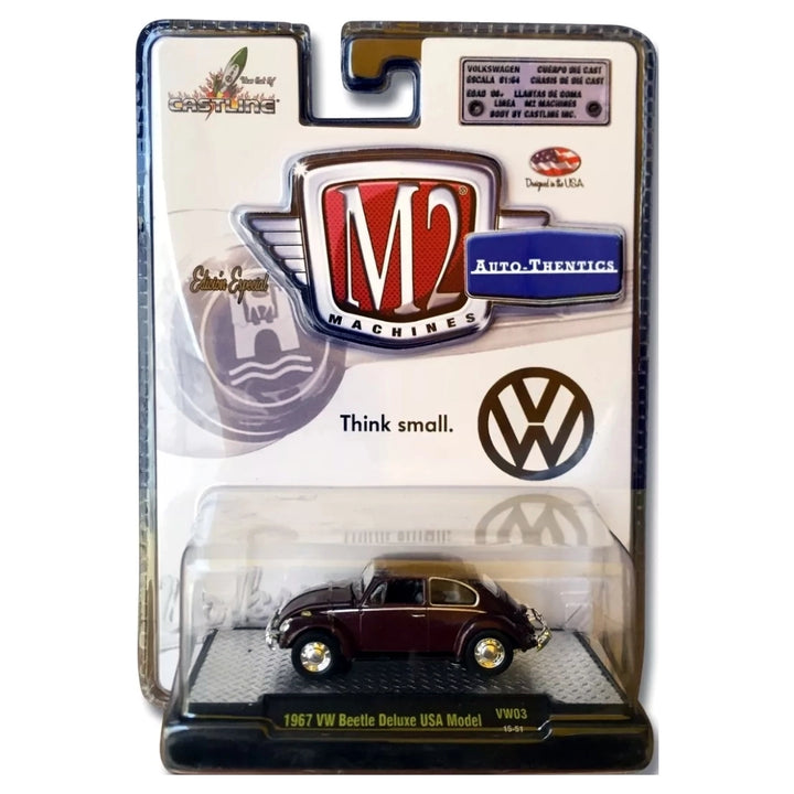 Volkswagen Beetle - Burgundy / Dark Red (Clamshell Blister)