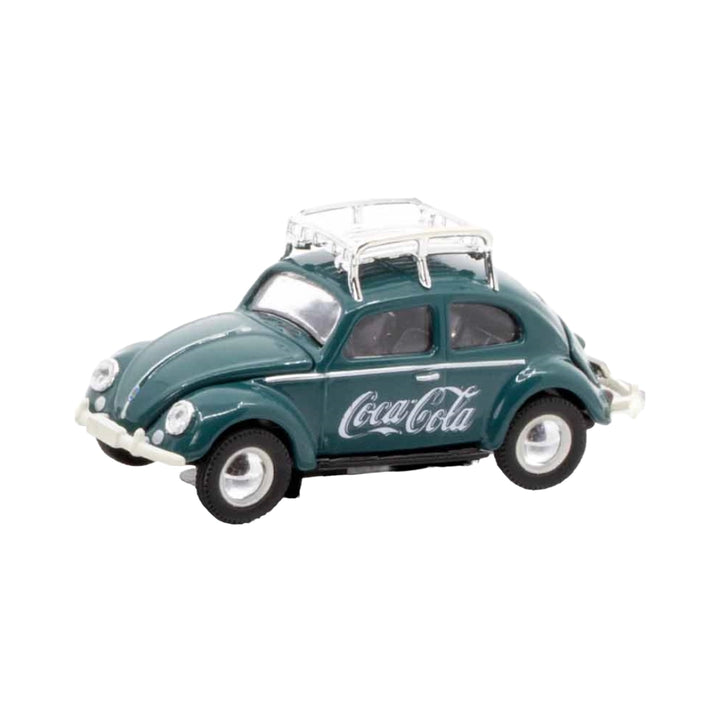Volkswagen Beetle - Dark Green (Silver Chrome Details & Black Interior, Roof Rack)