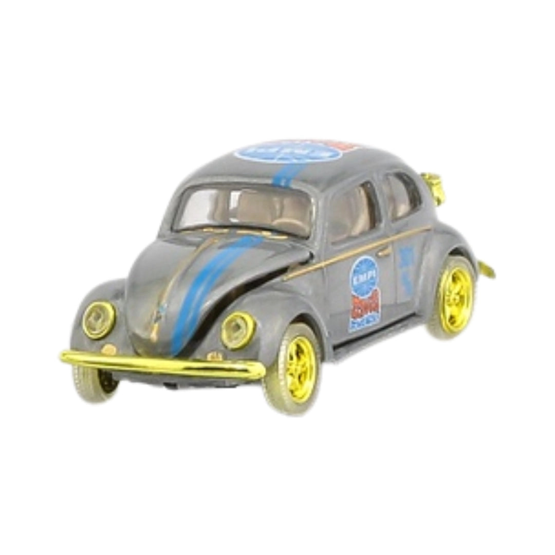 Volkswagen Beetle - Grey/Blue Stripes (EMPI Super Chase with Yellow Chrome Details)