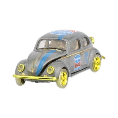 Volkswagen Beetle - Grey/Blue Stripes (EMPI Super Chase with Yellow Chrome Details)