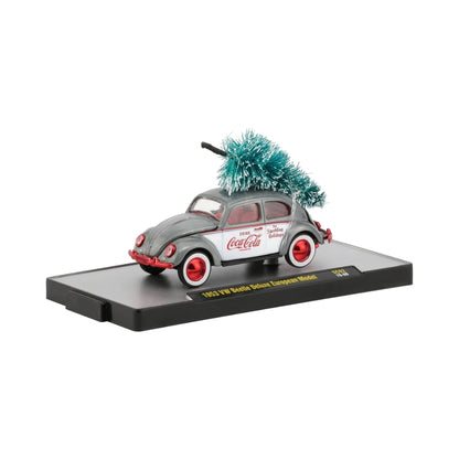 Volkswagen Beetle - Grey/Red (Christmas Coca-Cola Super Chase with Christmas Tree)