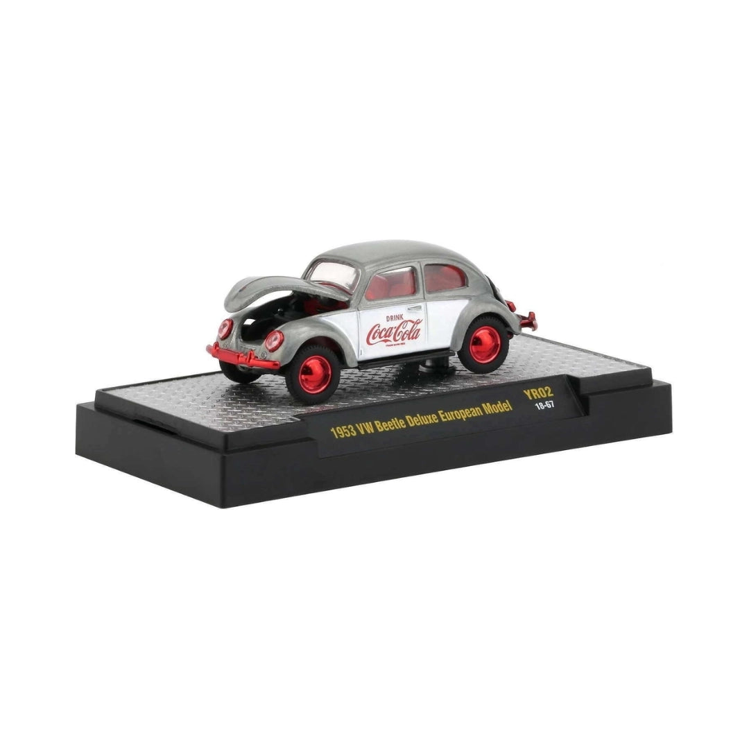 Volkswagen Beetle - Grey/White (Coca-Cola Super Chase, Open Hood)