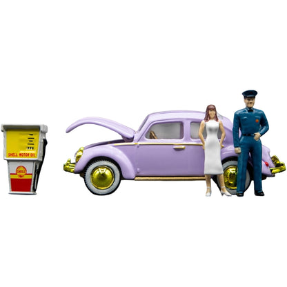 Volkswagen Beetle - Light Purple (Yellow Chrome Details)