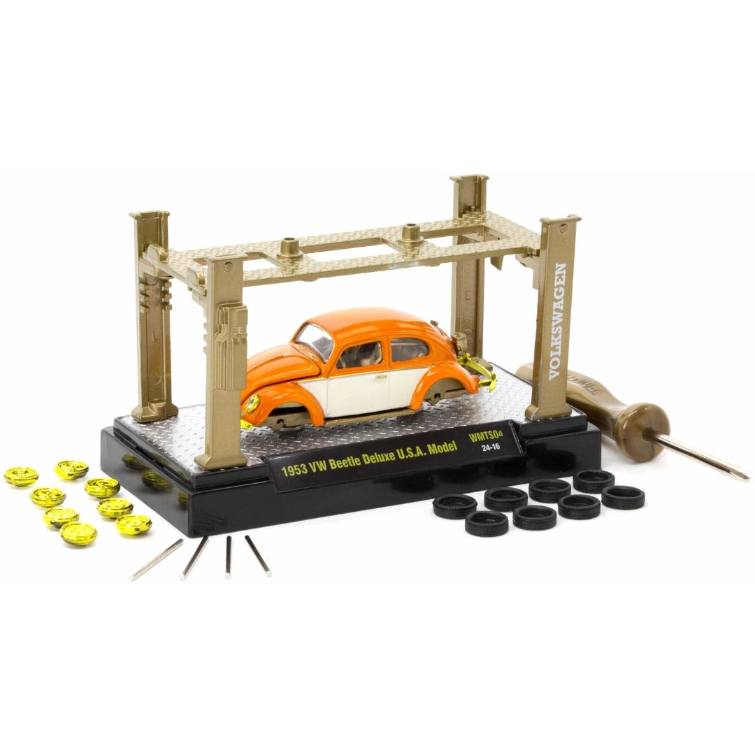 Volkswagen Beetle - Orange/White (Yellow Chrome Details, Brass Interior)