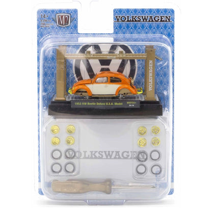 Volkswagen Beetle - Orange/White (Yellow Chrome Details, Brass Interior)