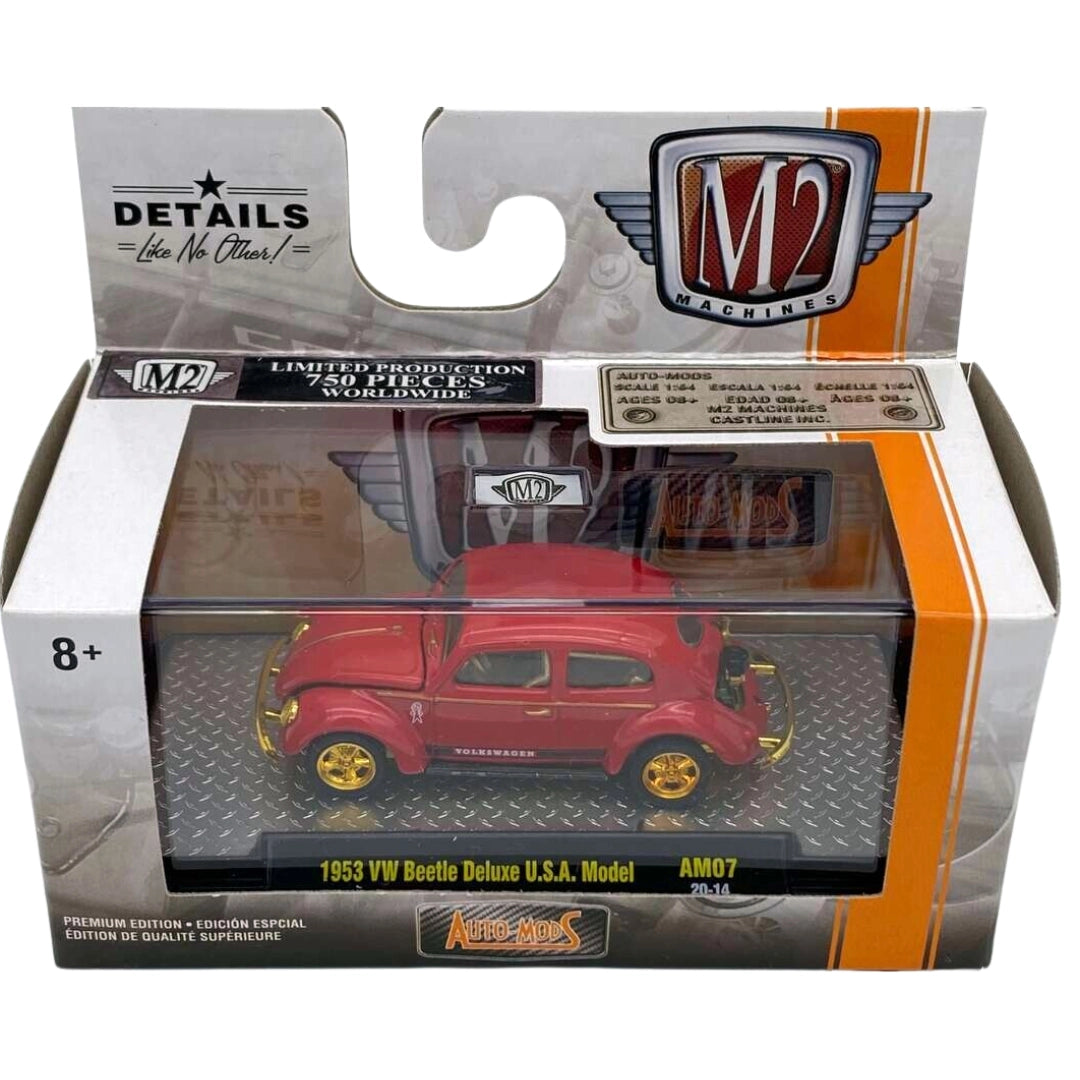 Volkswagen Beetle - Red / Gold Wheels (Auto-Mods Release AM07 Chase)