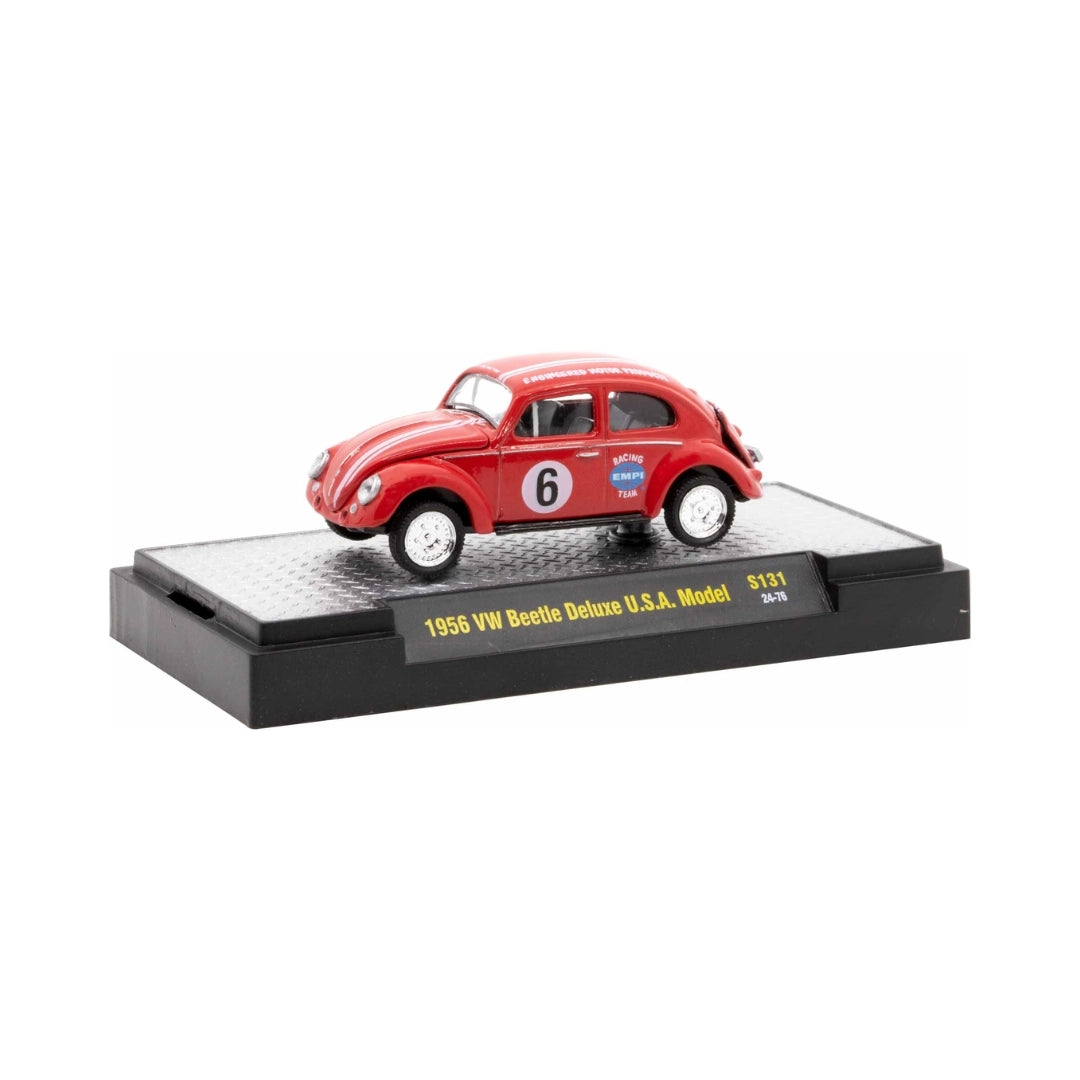 Volkswagen Beetle - Red (#6 Racing Livery, Silver Chrome Details, Black Interior)