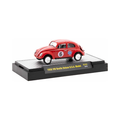 Volkswagen Beetle - Red (#6 Racing Livery, Silver Chrome Details, Black Interior)