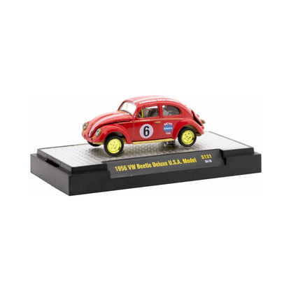 Volkswagen Beetle - Red (#6 Racing Livery, Yellow Chrome Details, Brass Interior)