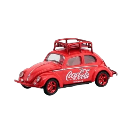 Volkswagen Beetle - Red (Coca-Cola Auto-Haulers Chase Version with Red Roof Rack)