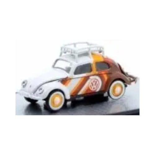 Volkswagen Beetle - White/Brown (Roof Rack Version)