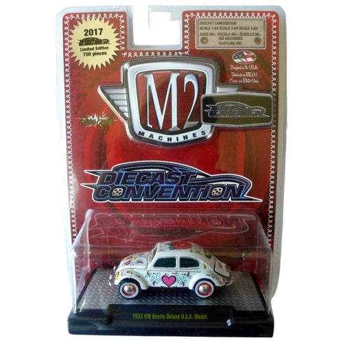 Volkswagen Beetle - White/Green (Heart Graphics / Diecast Convention Standard Version)