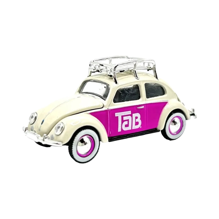 Volkswagen Beetle - White/Pink (Tab Livery with Roof Rack)