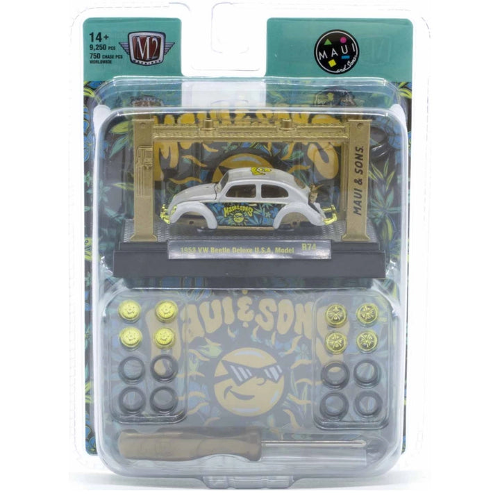 Volkswagen Beetle - White (Yellow Chrome Details, Gold Interior)