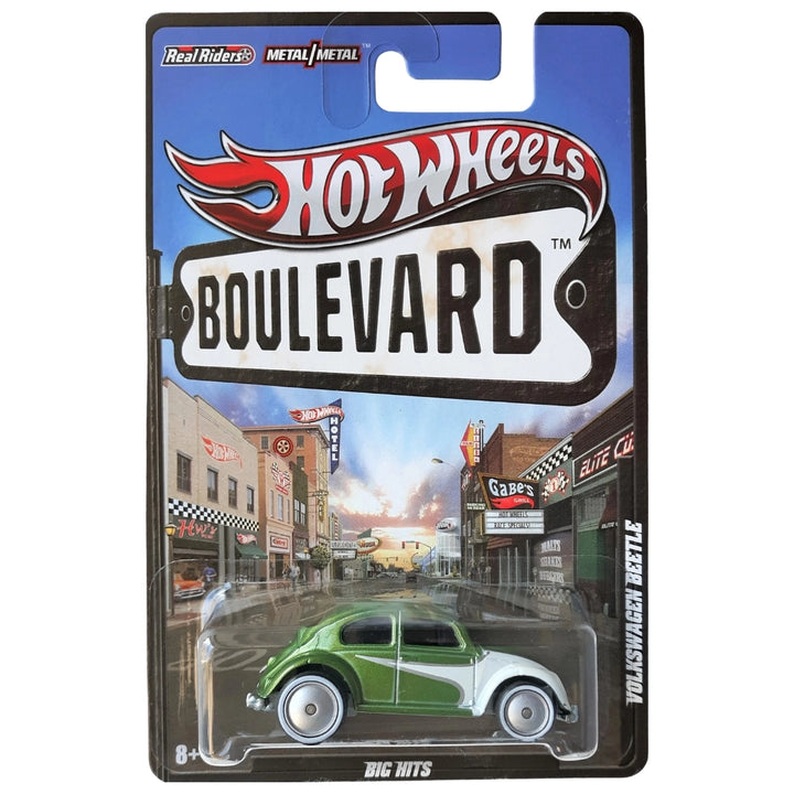 Hot Wheels 1:64 Volkswagen Beetle Green & White