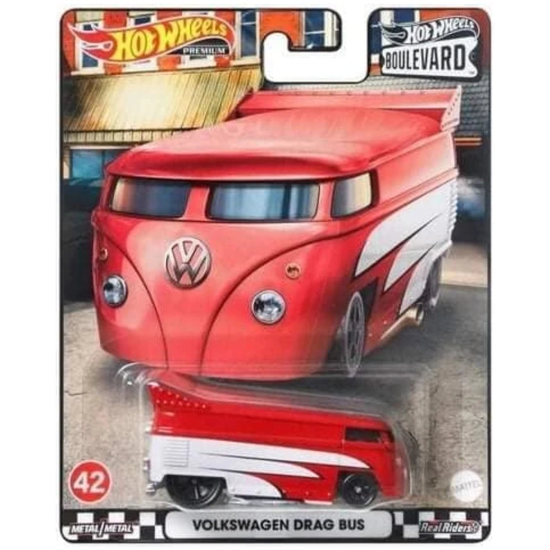 Hot Wheels 1:64 Volkswagen Drag Bus Red