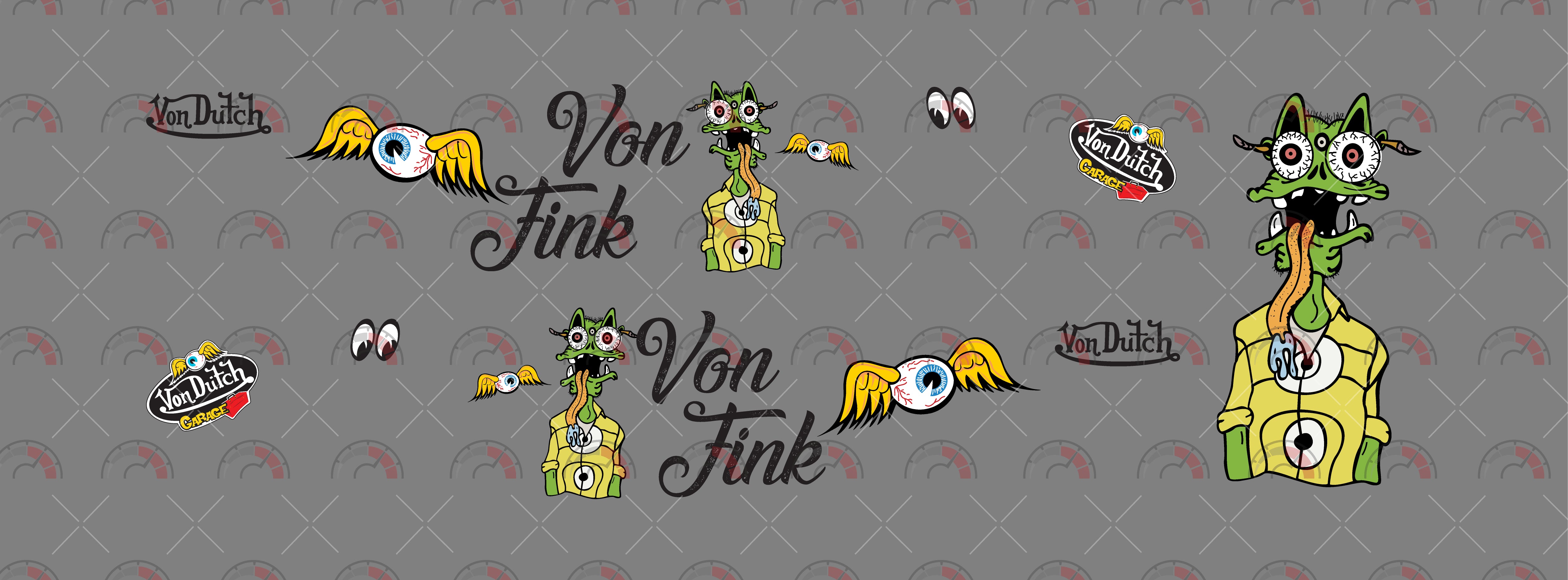 Von Fink model Car Decals