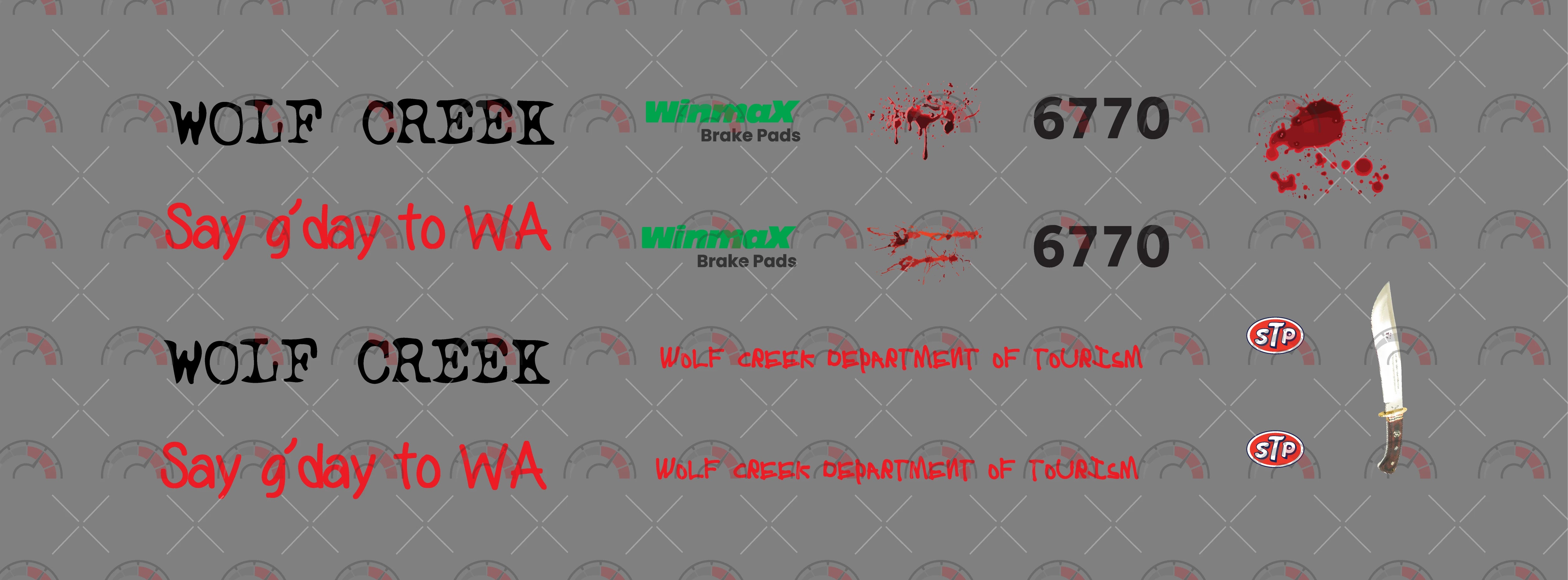 Wolf Creek 08 Toy Vehicle Decals