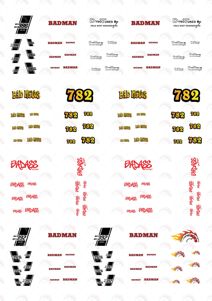 "Badman" Vehicle Decals