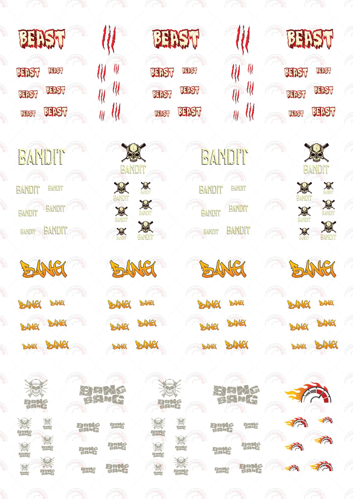 "Beast" Custom Car Decals