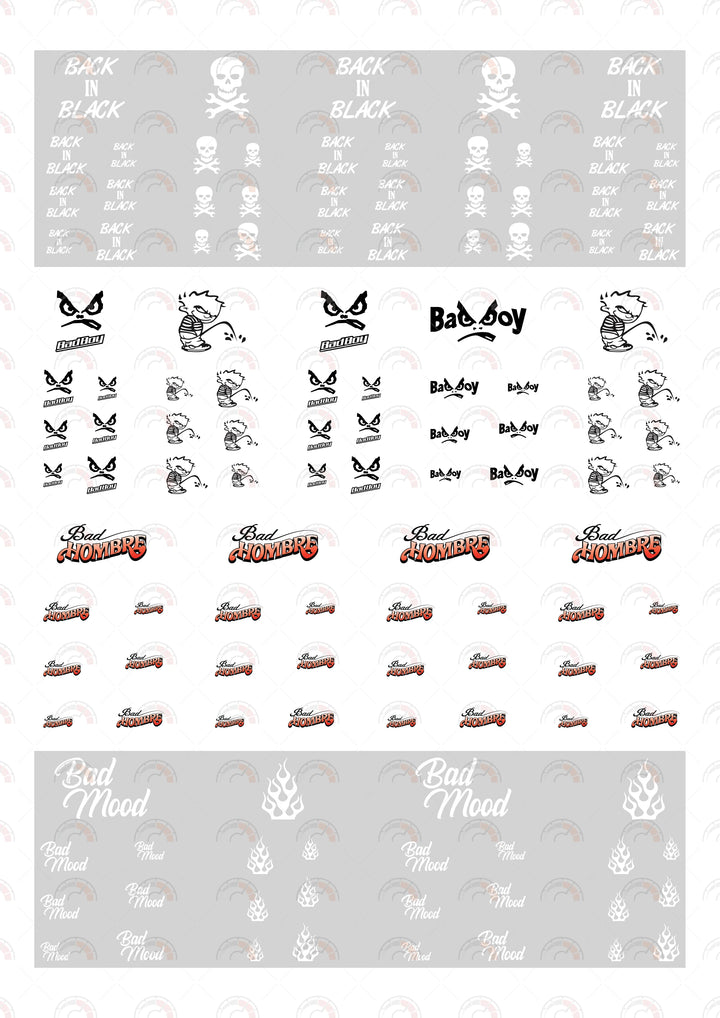 "Back in Black" Custom Car Decals
