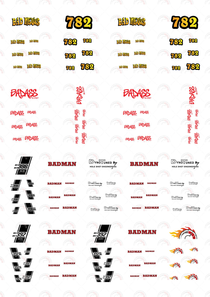 "Bad News" Vehicle Decals