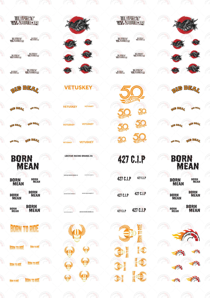 "Beast Warrior" Custom Car Decals