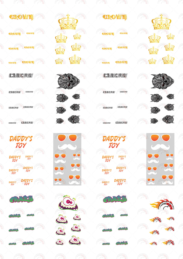 Crown model Car Decals